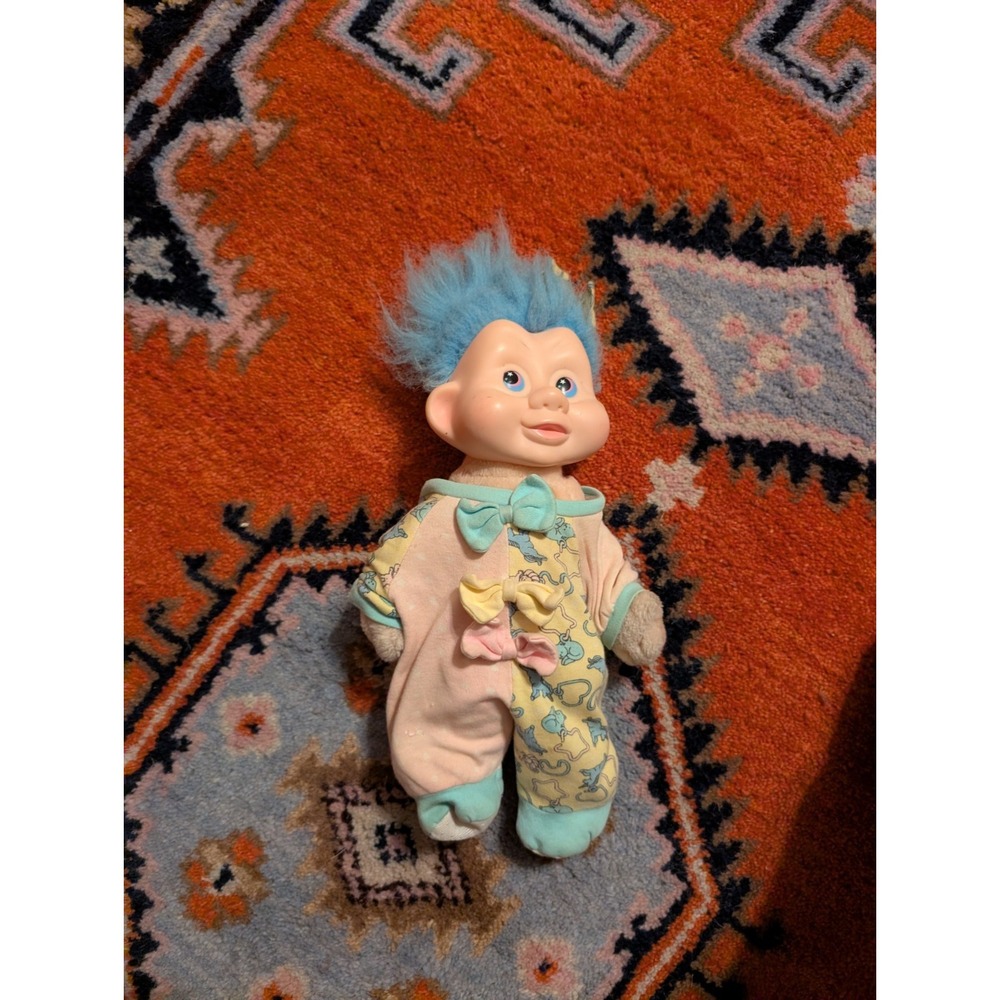Vintage RARE 1991 Magic Trolls Babies ARABESQUE 10 inch Plush